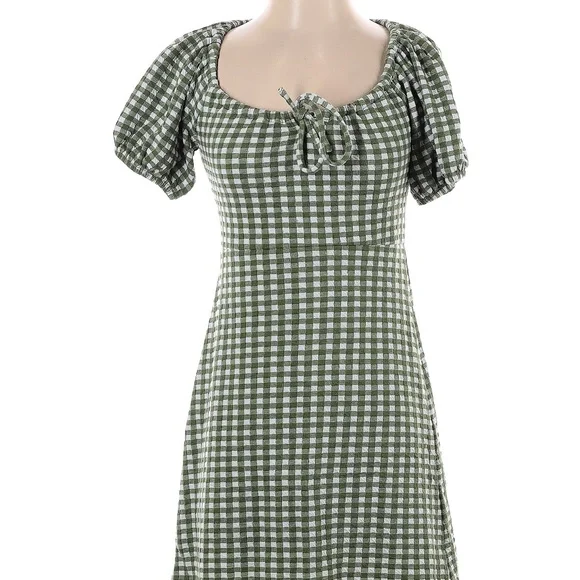 madewell green gingham dress Madewell Cotton Seersucker Gingham Dress – rosehearted